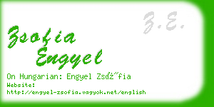 zsofia engyel business card